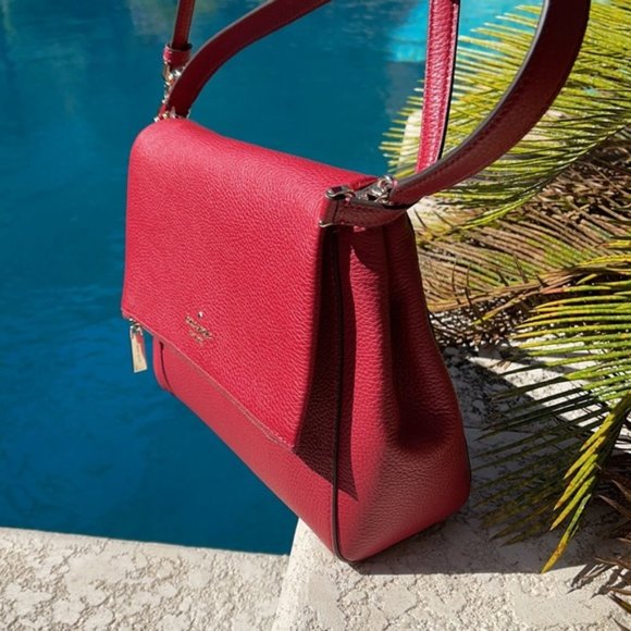 Kate Spade Leila Medium Flap Leather Shoulder Bag - Picture 3 of 16